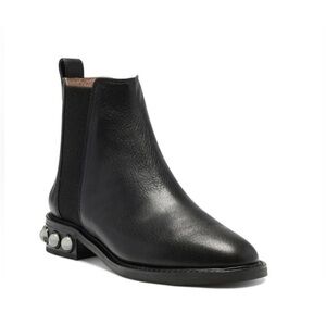 Louise et Cie Valtina black pearl embellished booties